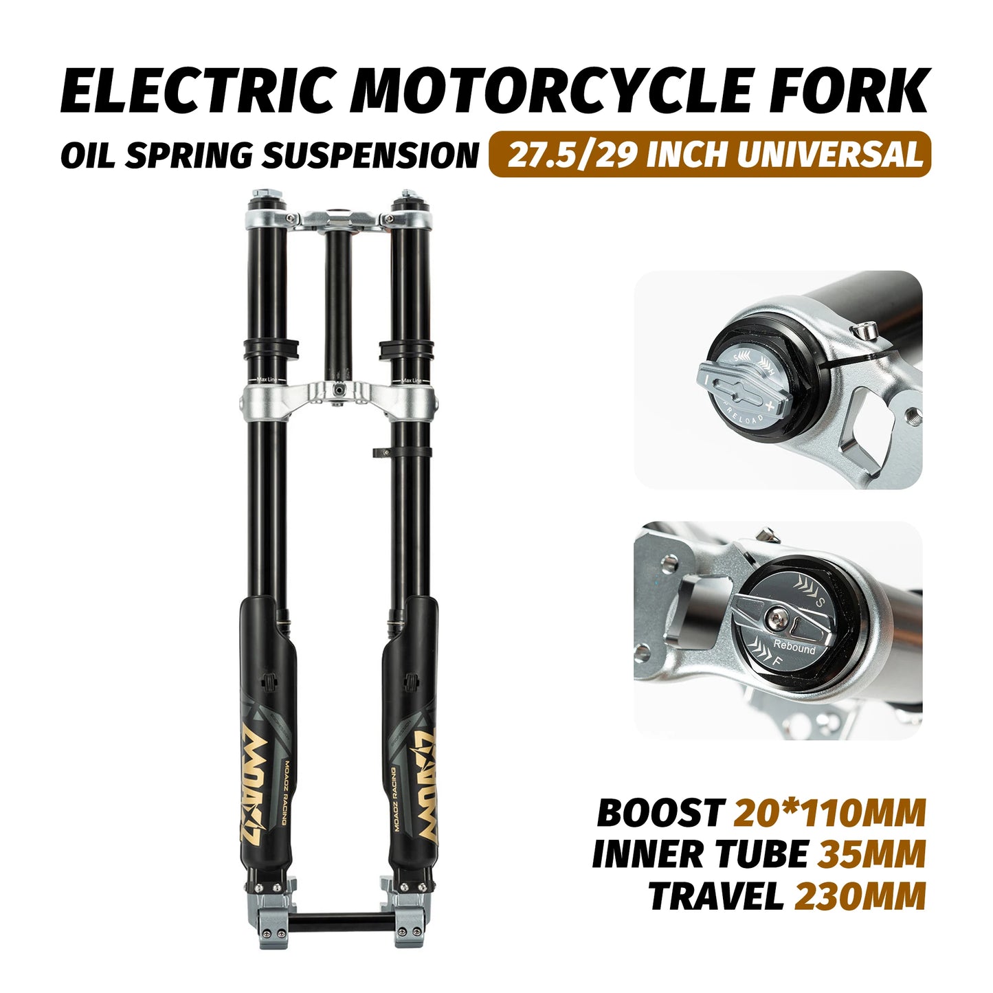 Dirt Bike Part Light X S Motorcycle Shock Absorber Front Fork for SURRON