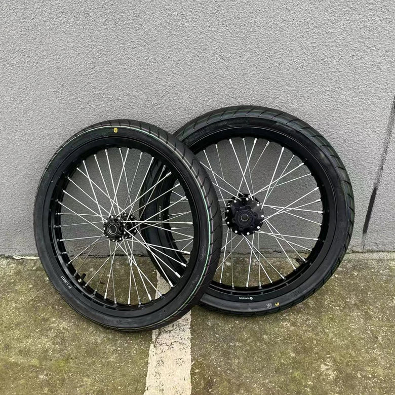 For SURRON S/X Motorcycle Rear Wheel Set Modified Climbing Tire 17*2.15*36H New Condition for Surron Light Bee X/S Modified Full