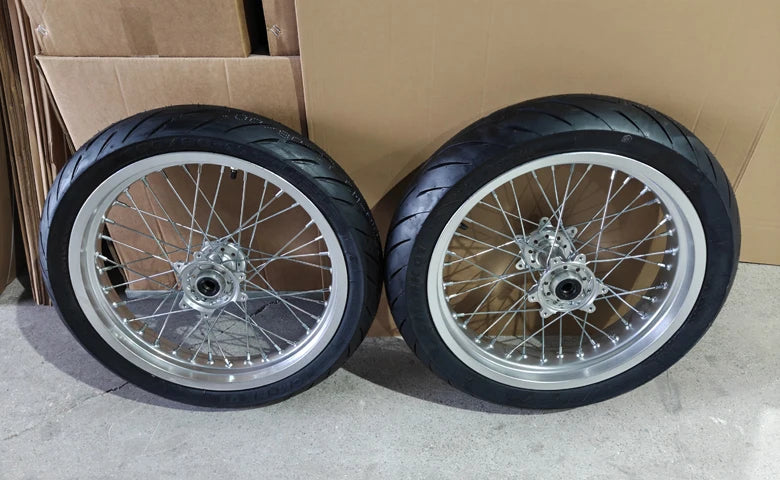 17 Inch Ultra Bee Supermotor Rims Electric Bike Spare Parts Assembly Front & Rear 17x2.5/17x3.5 Road Tire Condition New