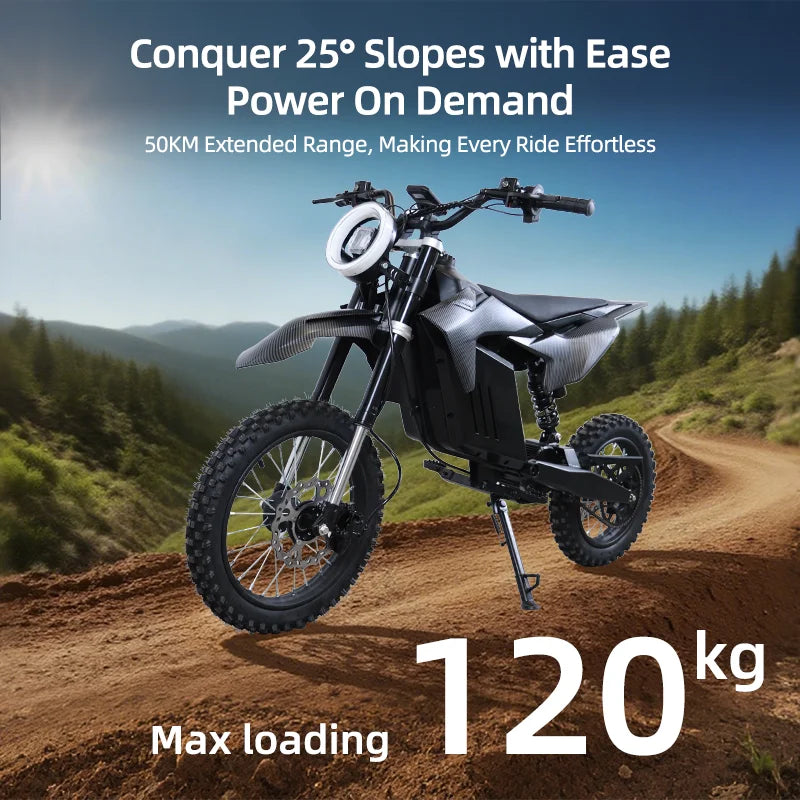Valtinsu Dirk Bike Em10  30Mph 2000w Lithium Battery Offroad Motorcycles Youth Electric Pit Bike