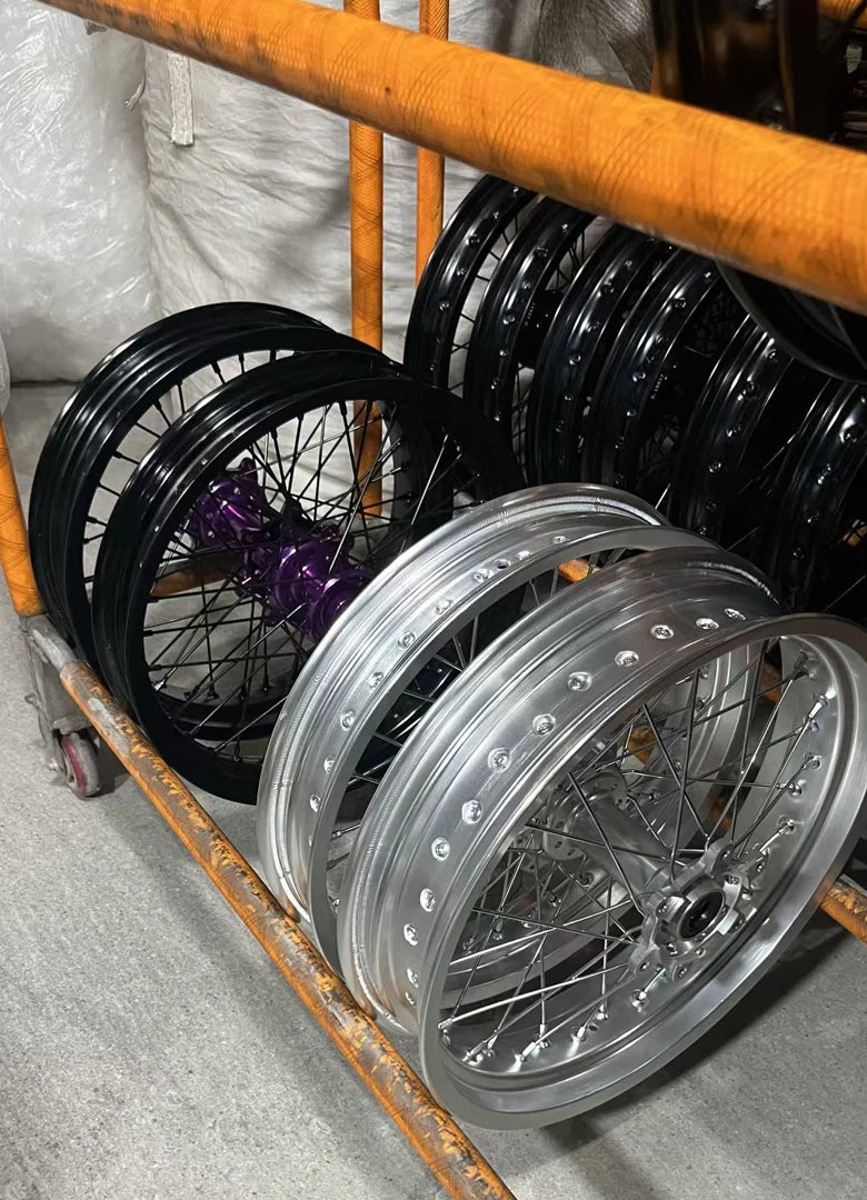 17 Inch Ultra Bee Supermotor Rims Electric Bike Spare Parts Assembly Front & Rear 17x2.5/17x3.5 Road Tire Condition New