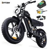 US  Stock DTTZH F6 EBike E Mountain Electric Fat Tire 48V 15Ah E-bike Electric Dirt Mountain E Bike Cycle Bicycle Ebike E-Bike
