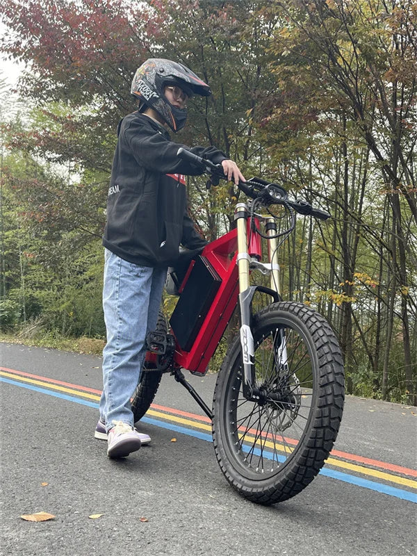 2025 Trending CS20 Electric Bike 72V 3000W 5000W Electric Bicycle Off-Road Turtle Tire Electric Mountain Bike Ebike
