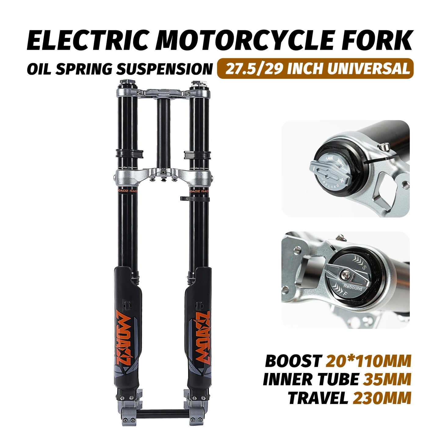 Dirt Bike Part Light X S Motorcycle Shock Absorber Front Fork for SURRON