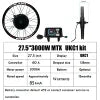 72v 3000w MTX Rear Wheel Ebike Electric Bike Hub Motor Conversion Kit with Optional Lithium Battery