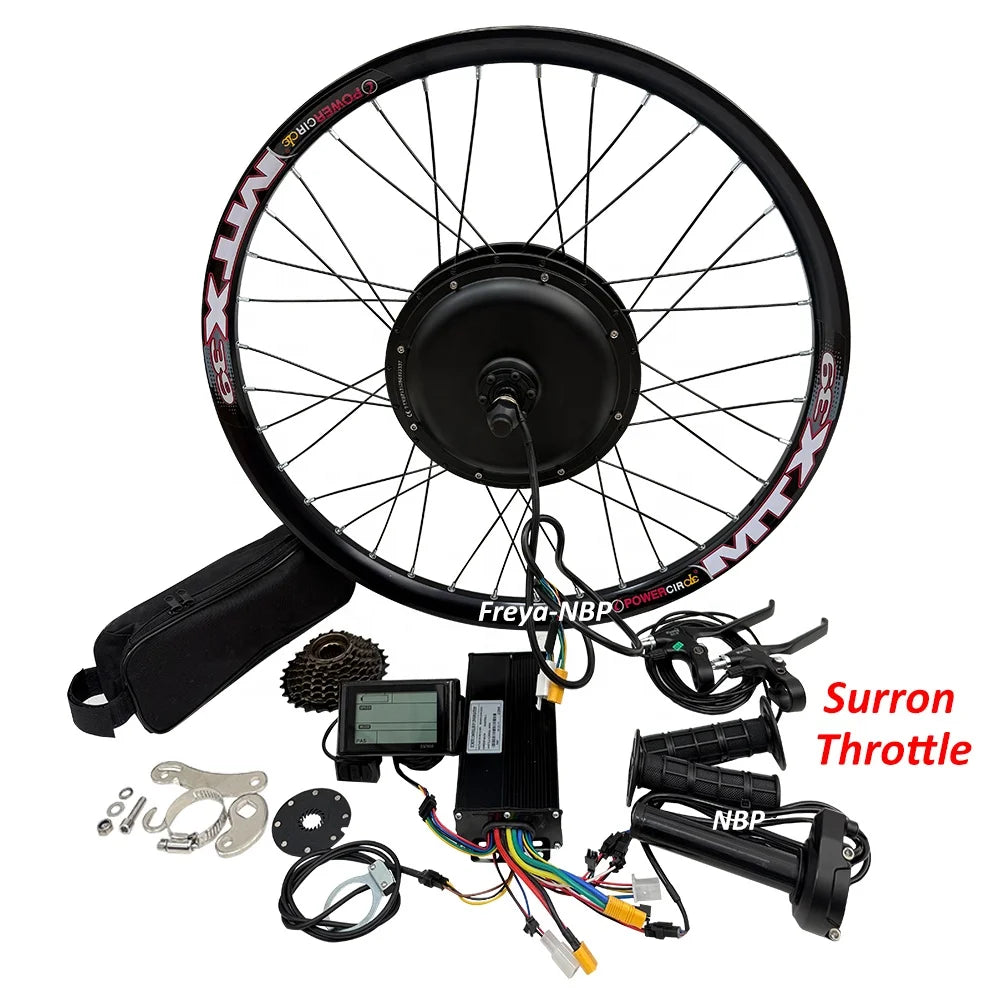 UK/AU Stock MTX 27.5''/29"52V2000W 40A Sine Wave SW900 SUR RON Throttle Ebike Bicycle Hub Motor Part Conversion Kit with Battery
