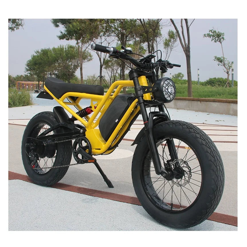 Fast Speed Retro 1500W Downhill Cruiser Sports Off Road Ebike 20 Inch MTB Rtr Electric Fat Tire Dirt E Bike