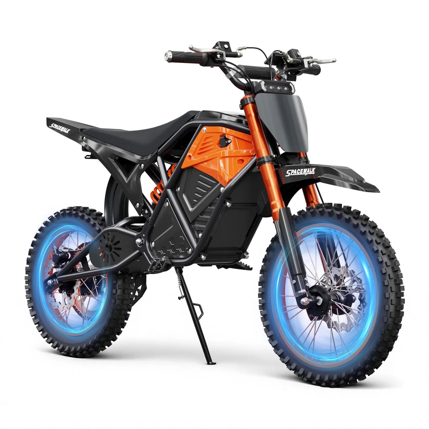 3500W Central Motor Full Suspension Electric Mountain EBike 48V Hydraulic Disc Brake 14/12" Wheels Off-Road Dirt Bike