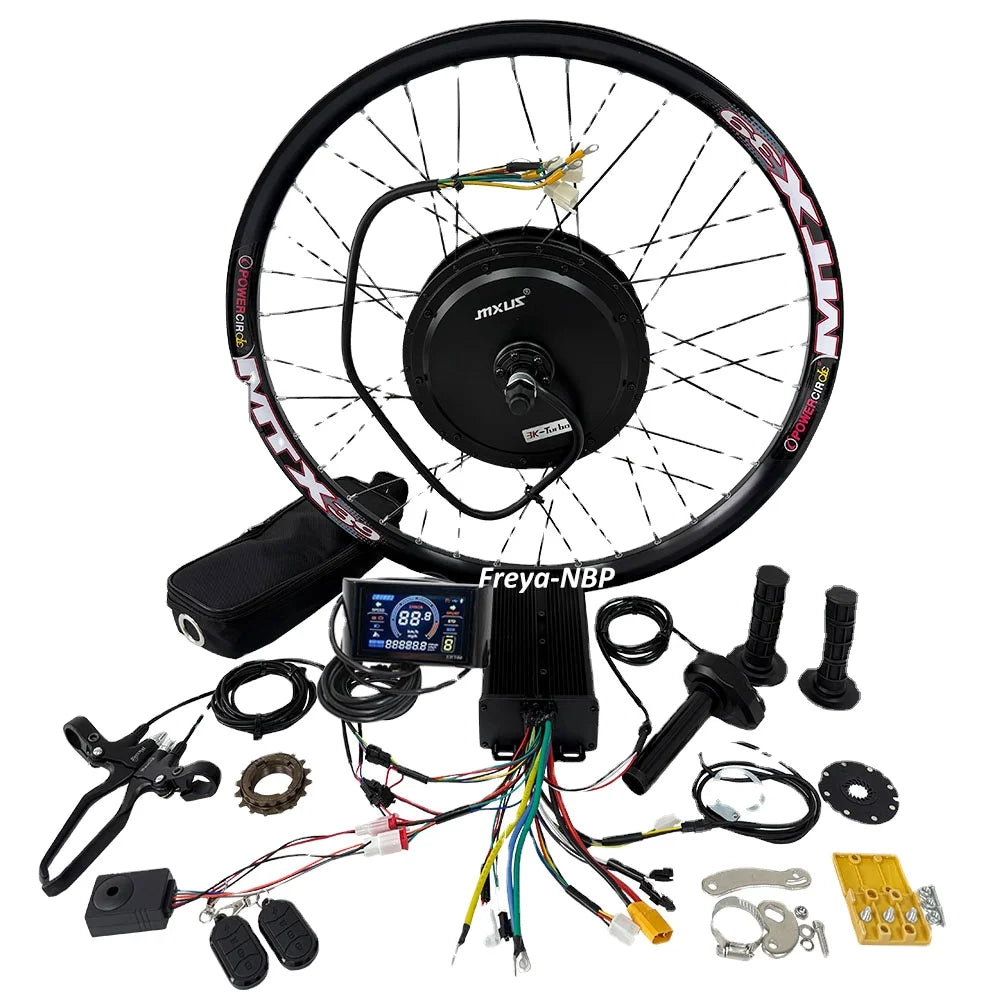 MXUS 3K-Turbo 72V3000W 3T 135-142mm 80A Sine Wave XT90 UKC1+ surron Electric Bike Bicycle Ebike Hub Motor Kit 26/27.5/29" MTX