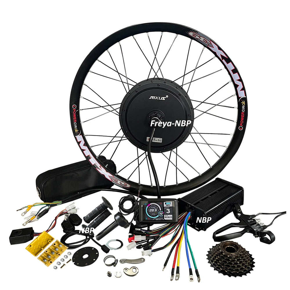 MXUS 3K-Turbo 72V3000W 3T 135-142mm 80A Sine Wave XT90 UKC1+ surron Electric Bike Bicycle Ebike Hub Motor Kit 26/27.5/29" MTX