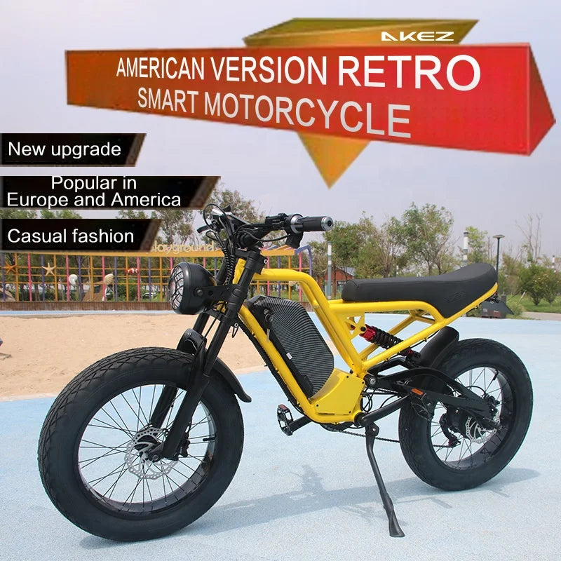 Fast Speed Retro 1500W Downhill Cruiser Sports Off Road Ebike 20 Inch MTB Rtr Electric Fat Tire Dirt E Bike