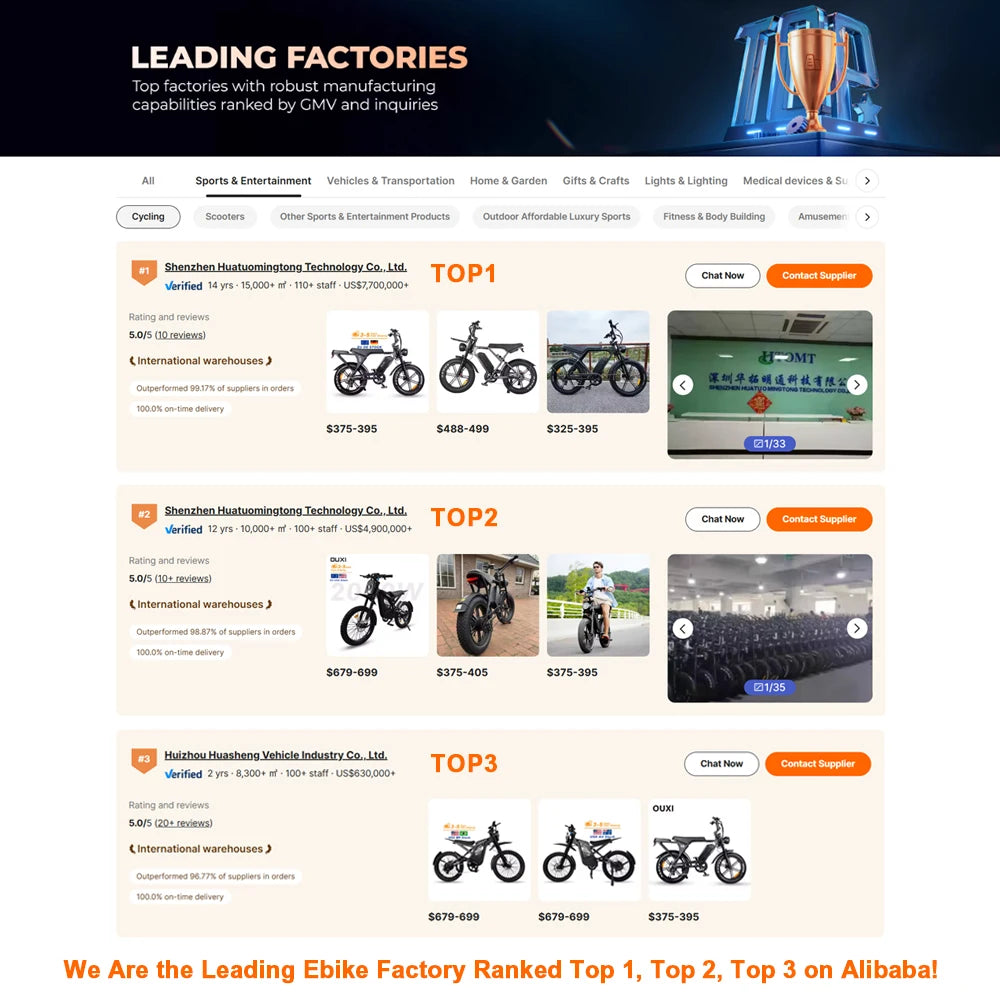 USA Stock OUXI GT 2000 250W Electric Cycle City Hybrid Mountain Bicycle Off Road Ebike Adult Fat Tire Electric Dirt Bike