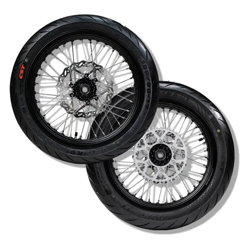 Original Ultra Bee Spare Part Sur Ron Electric Bicycle Accessories Front and Rear Tire Supermoto Wheel Set Kit