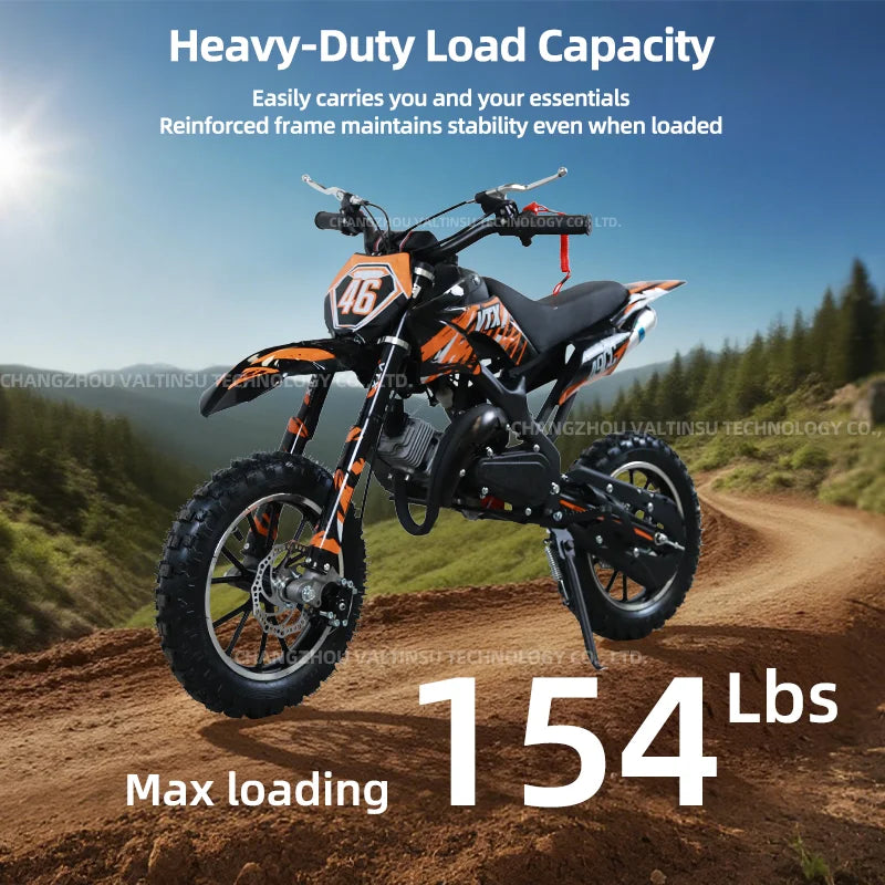Hot Sale 49Cc Mini 2 Stroke Pull Start Pit Bike Off-Road Motorbike Gasoline Dirt Bike for Children