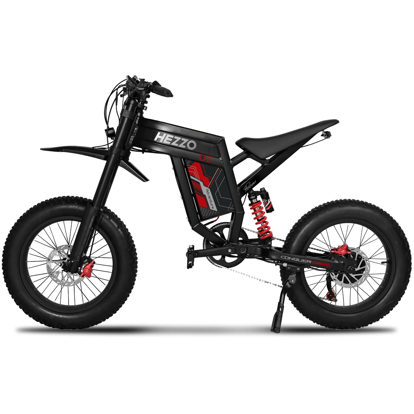 HEZZO D5 Fat Ebike 60V 3000W 160Nm Powerful Electric Off-Road Bike 30A 21700 Lithium 120Km Long Endurance USA EU Stock
