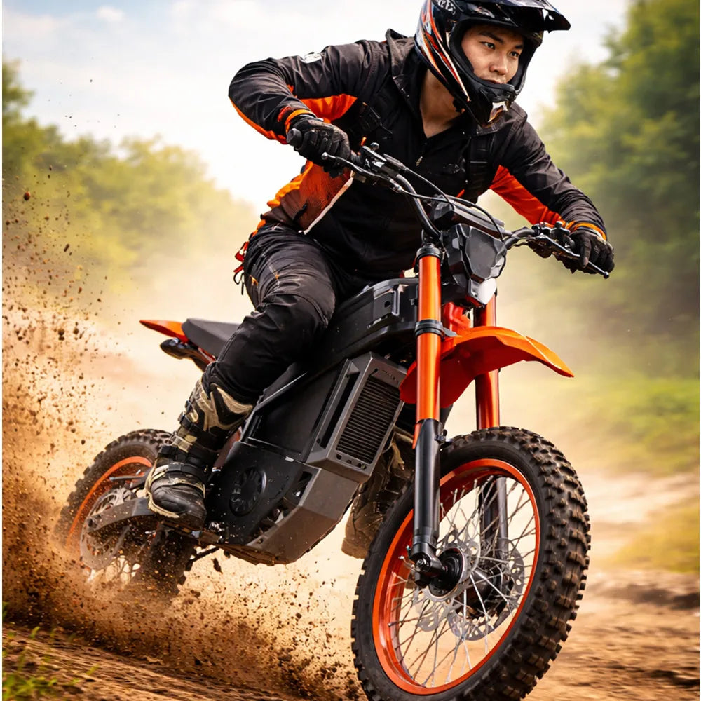 2026 Electric Dirt Bike 60V 3000W Off Road Electric Motorcycle 55KM/H Enduro E Bike Teen Adult Motocross CE EEC Factory Direct