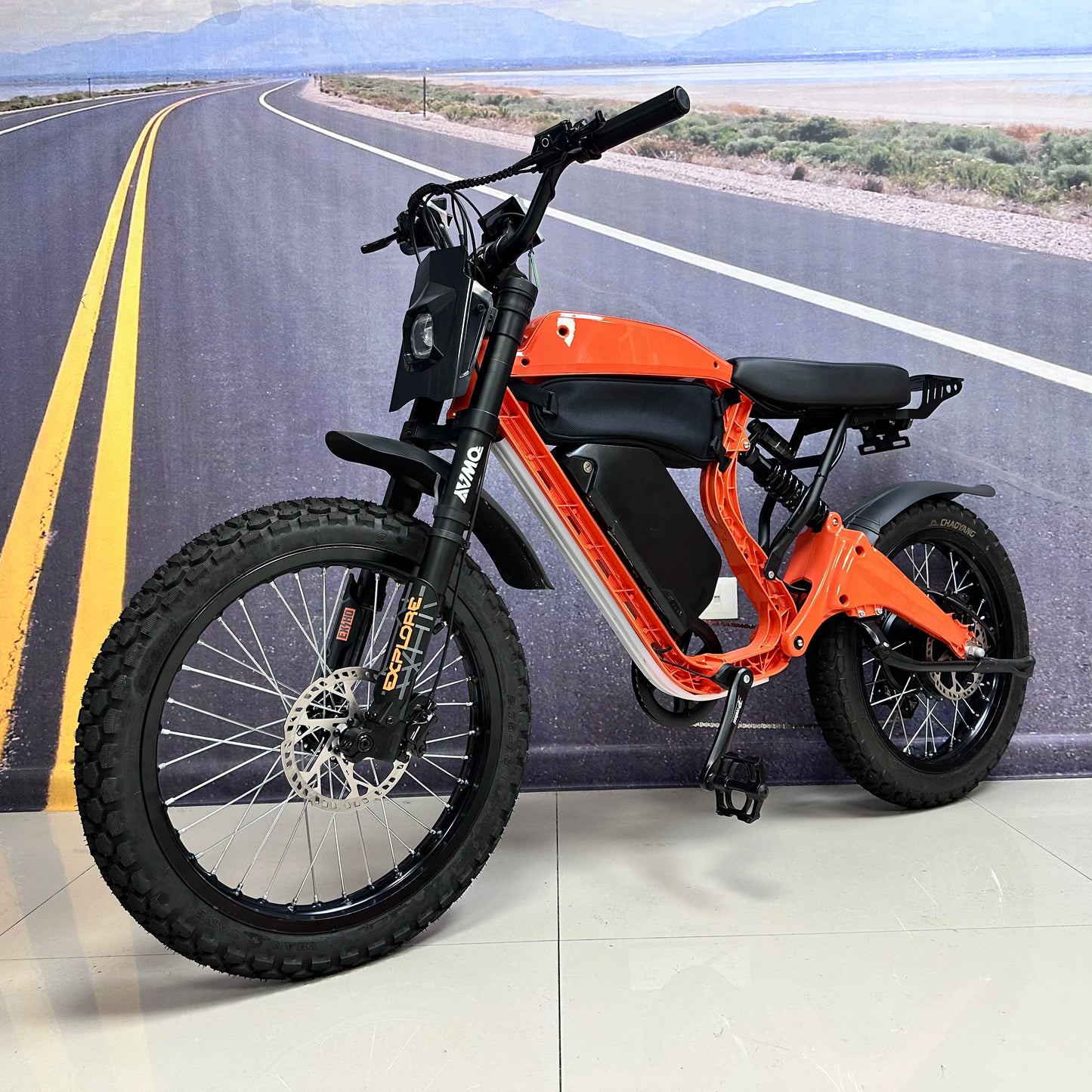 Free Shipping Oway Rush 2000W 52V HIGH SPEED OFF-ROAD EBIKE  Shimano 7 Speed  Invert Front Fork Range | 60-90 Miles Dirt Bike