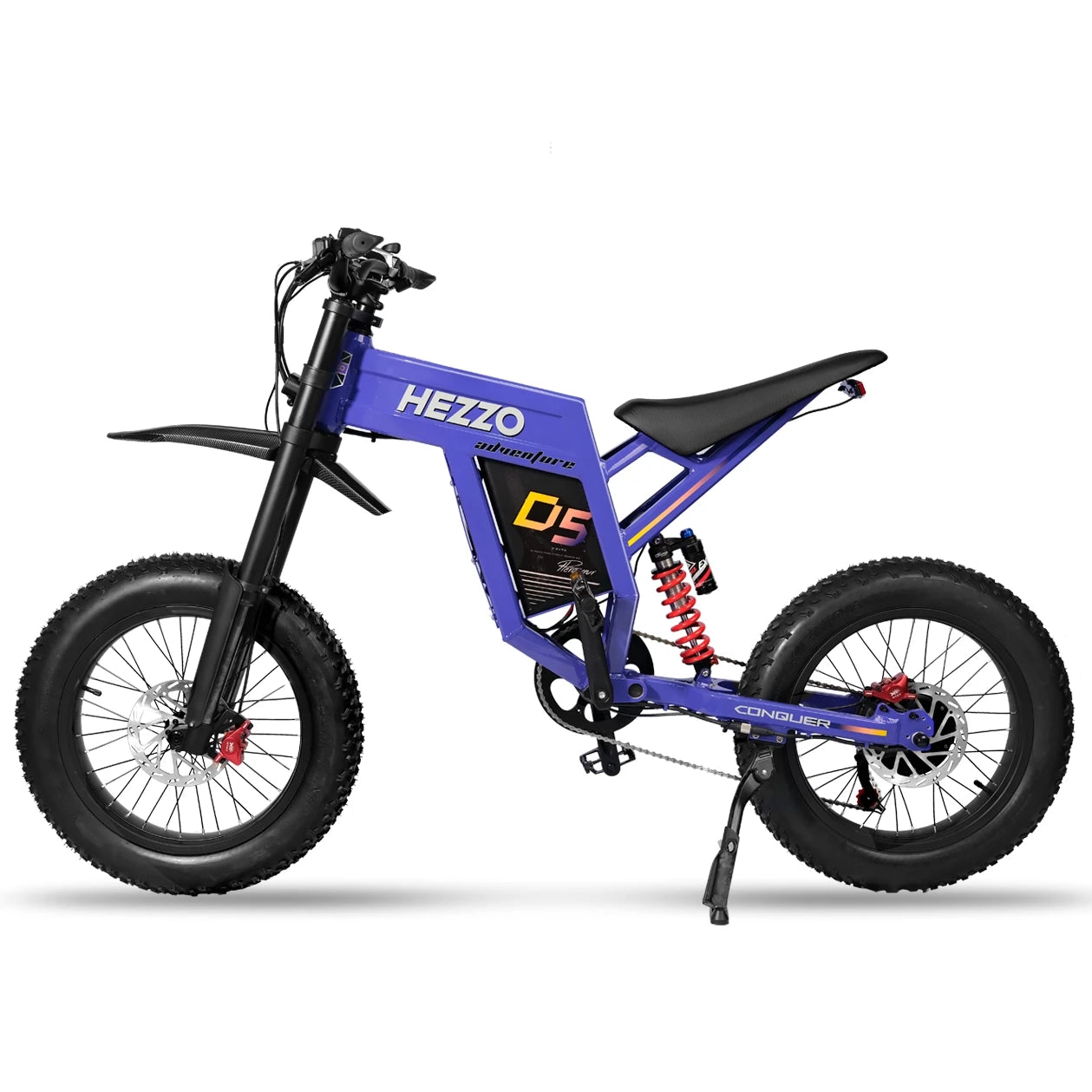 HEZZO D5 Fat Ebike 60V 3000W 160Nm Powerful Electric Off-Road Bike 30A 21700 Lithium 120Km Long Endurance USA EU Stock