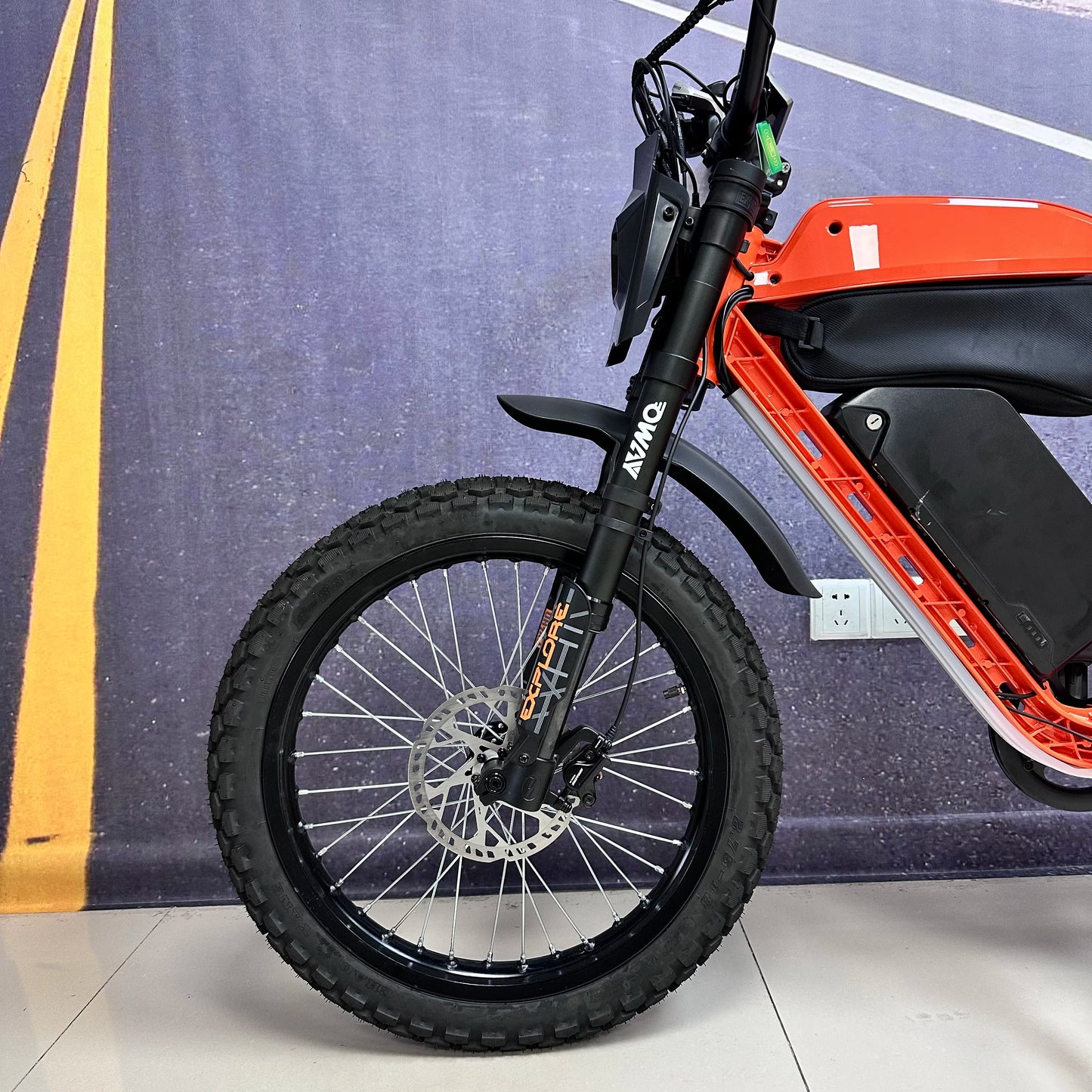 Free Shipping Oway Rush 2000W 52V HIGH SPEED OFF-ROAD EBIKE  Shimano 7 Speed  Invert Front Fork Range | 60-90 Miles Dirt Bike
