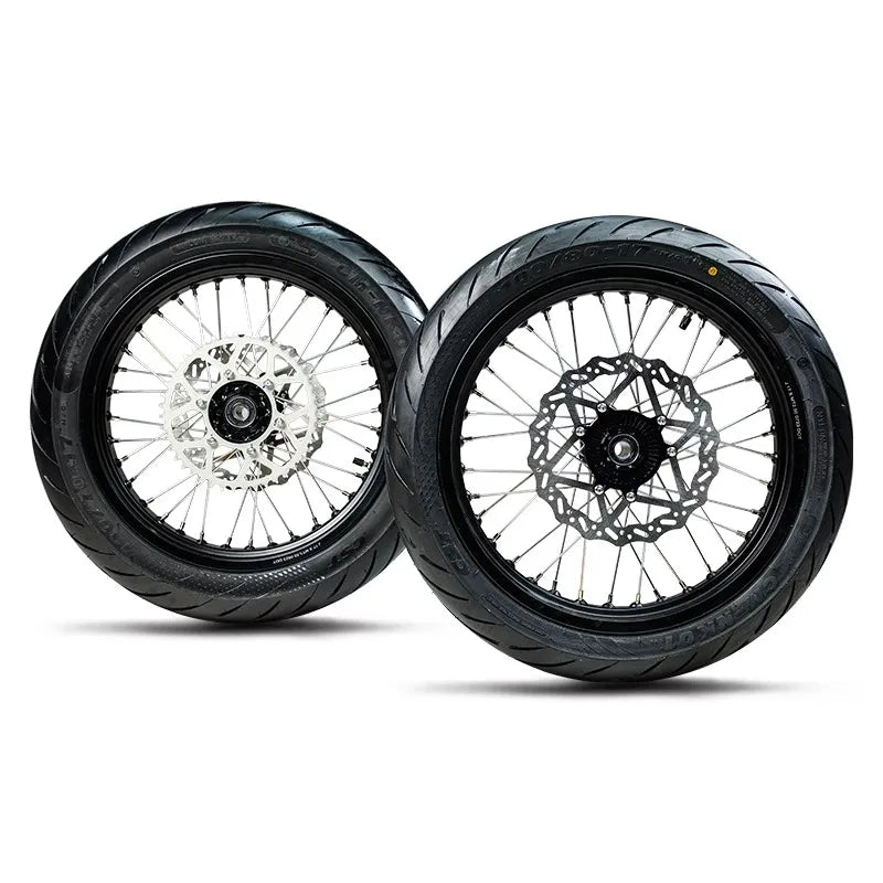 Original Ultra Bee Spare Part Sur Ron Electric Bicycle Accessories Front and Rear Tire Supermoto Wheel Set Kit